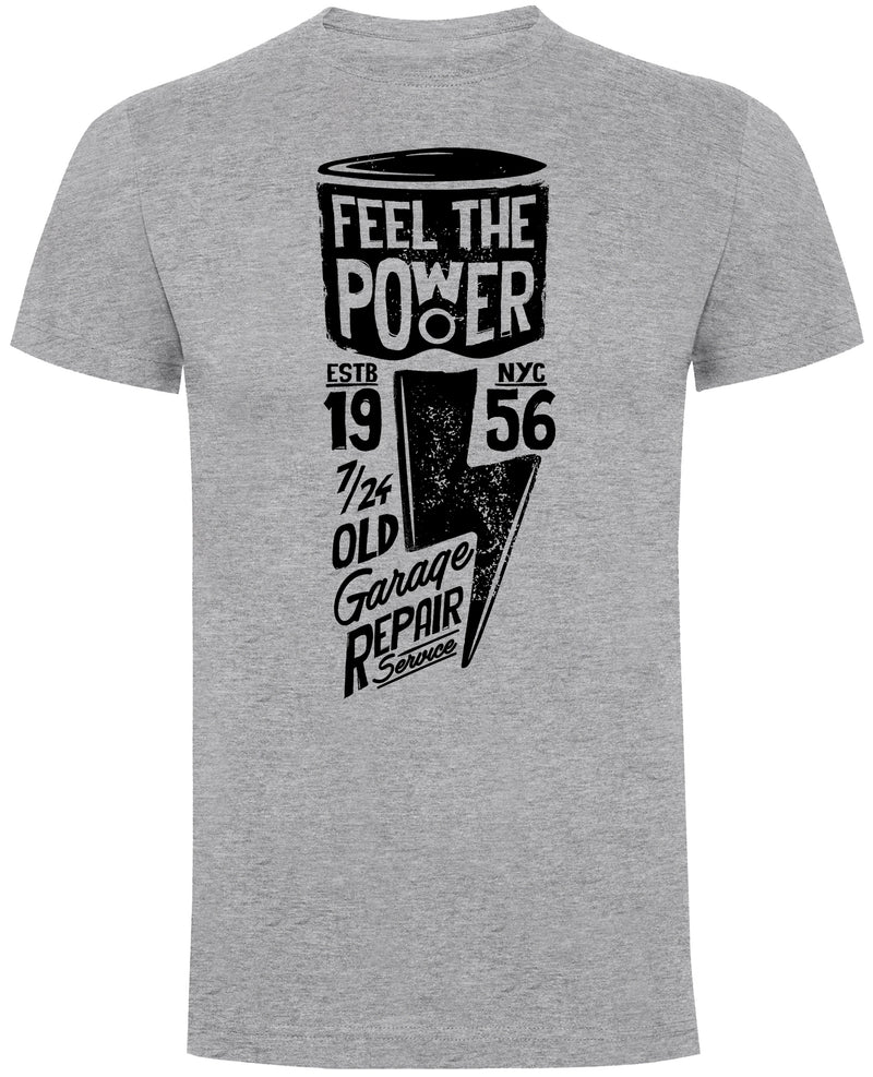 Feel The Power T-Shirt (Grey)