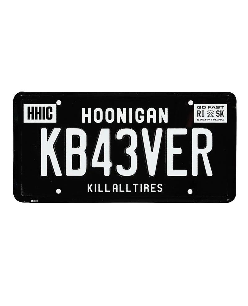 KB43VER Metal License Plate