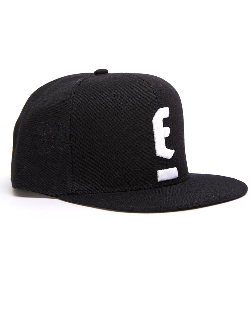 3D Initial E Logo (White) Snapback Cap