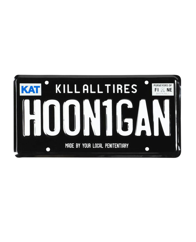 Hoonigan Metal License Plate (Black)